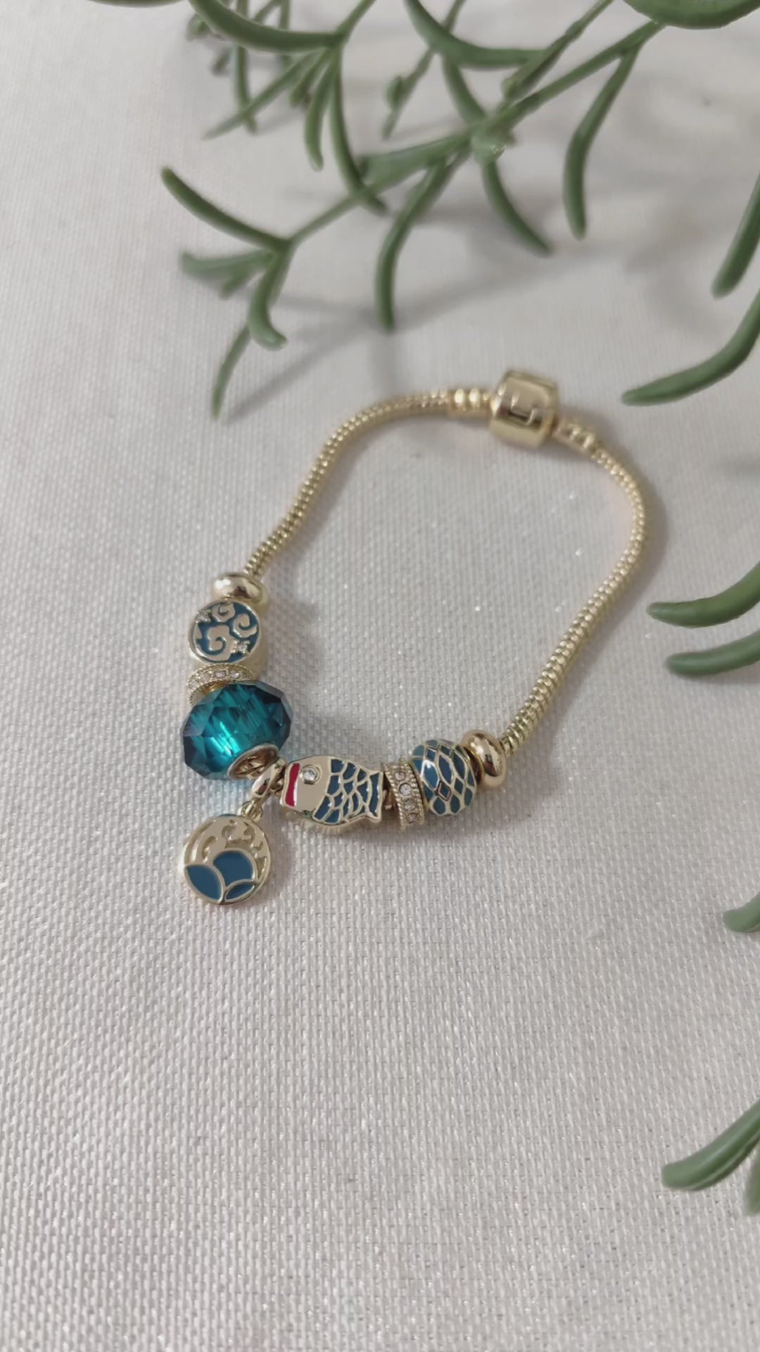 Blue Fish Bracelet
