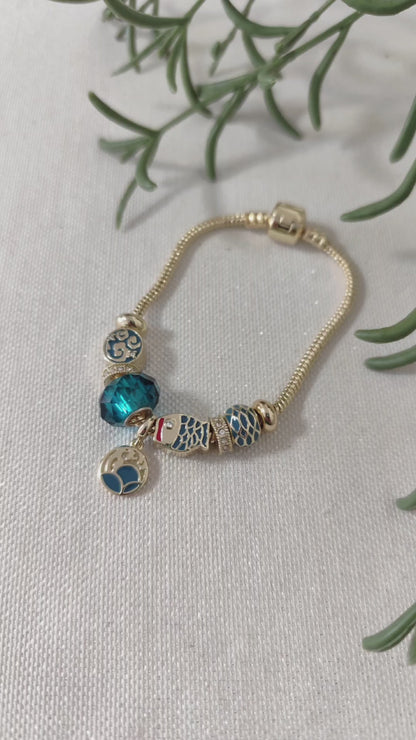 Blue Fish Bracelet
