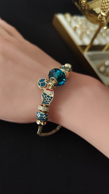 Blue Fish Bracelet
