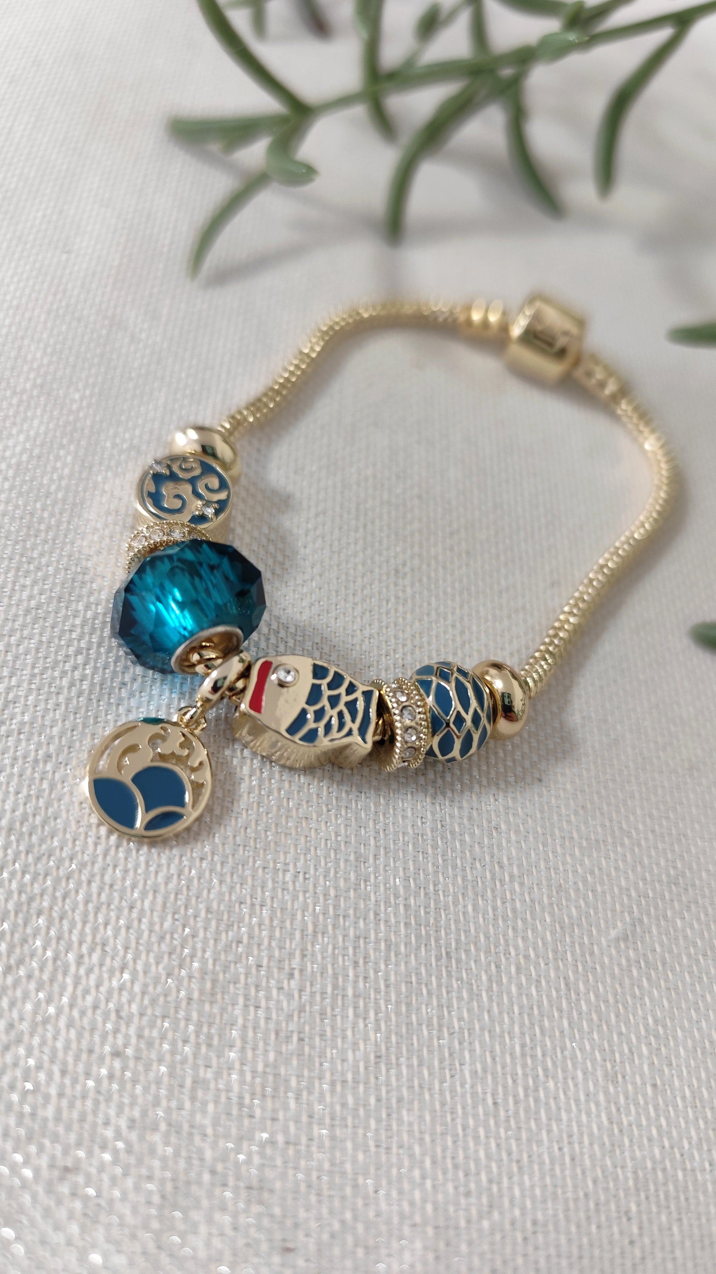 Blue Fish Bracelet