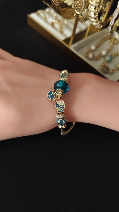 Blue Fish Bracelet