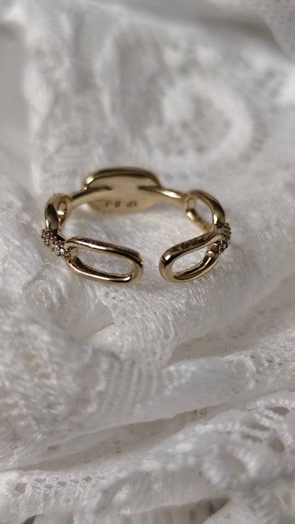 Onesize White Stone Ring