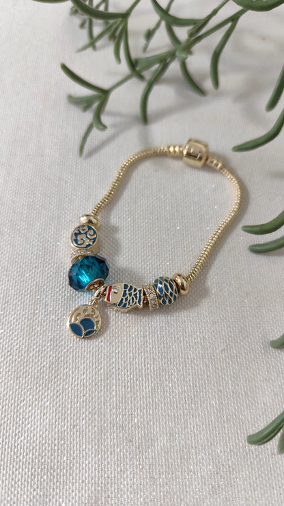 Blue Fish Bracelet