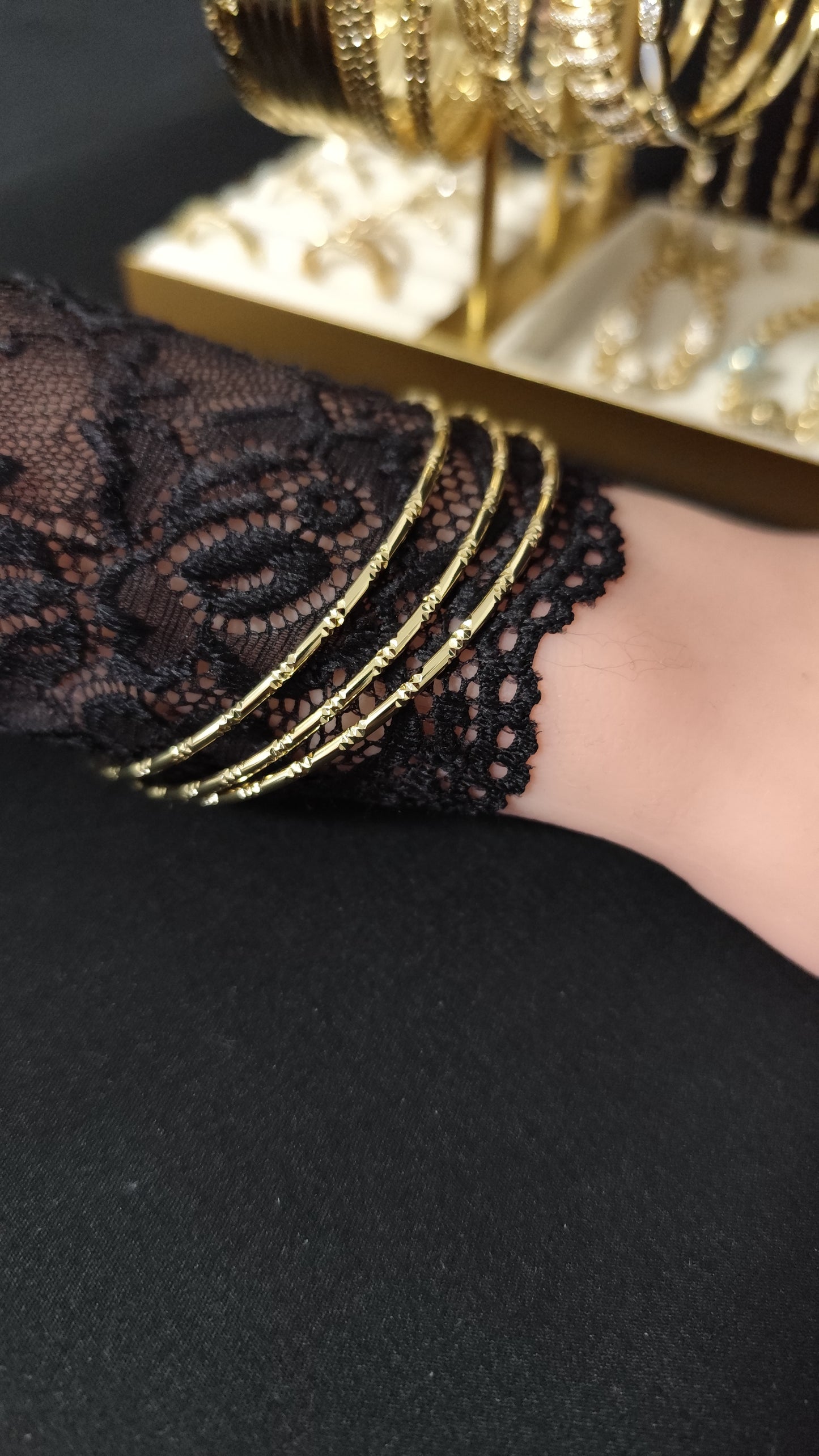Patterned Ajda Bangles