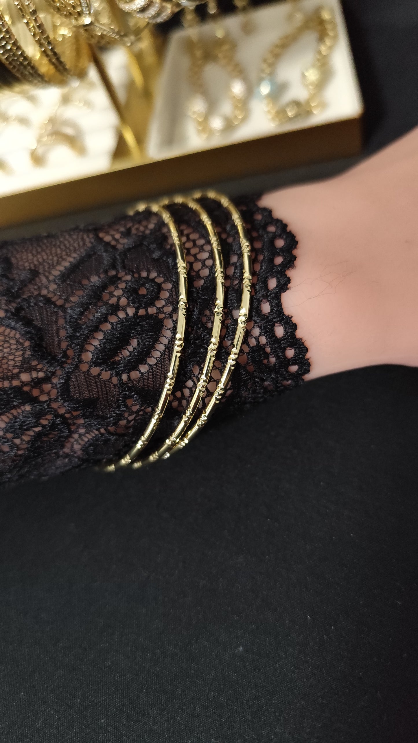 Patterned Ajda Bangles